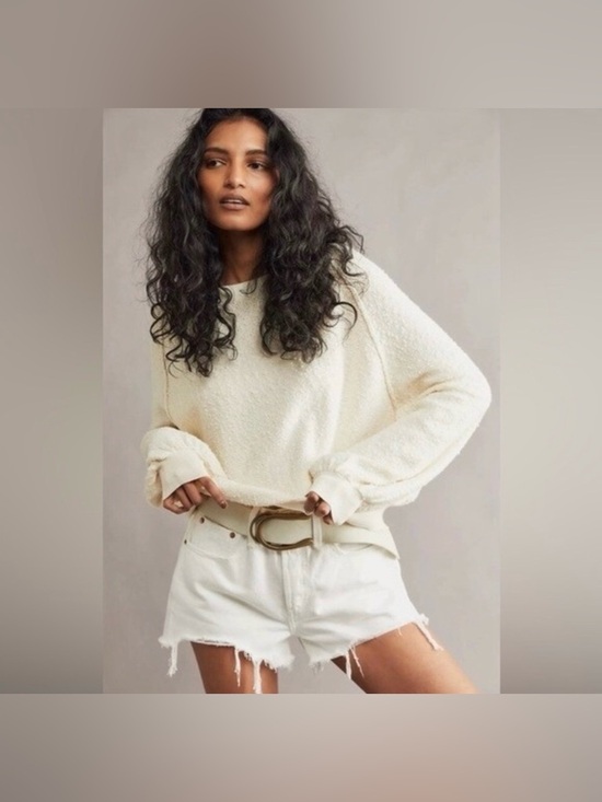 Free People Sweaters - Free People Found My Friend Boucle Pullover in Cream